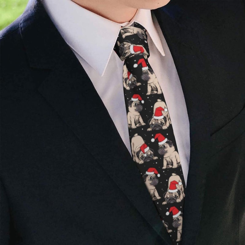 Yilad Tie for Men and Boy Novelty Fun Full Print Men's Necktie Skinny Fashion Narrow Wide - Image 3